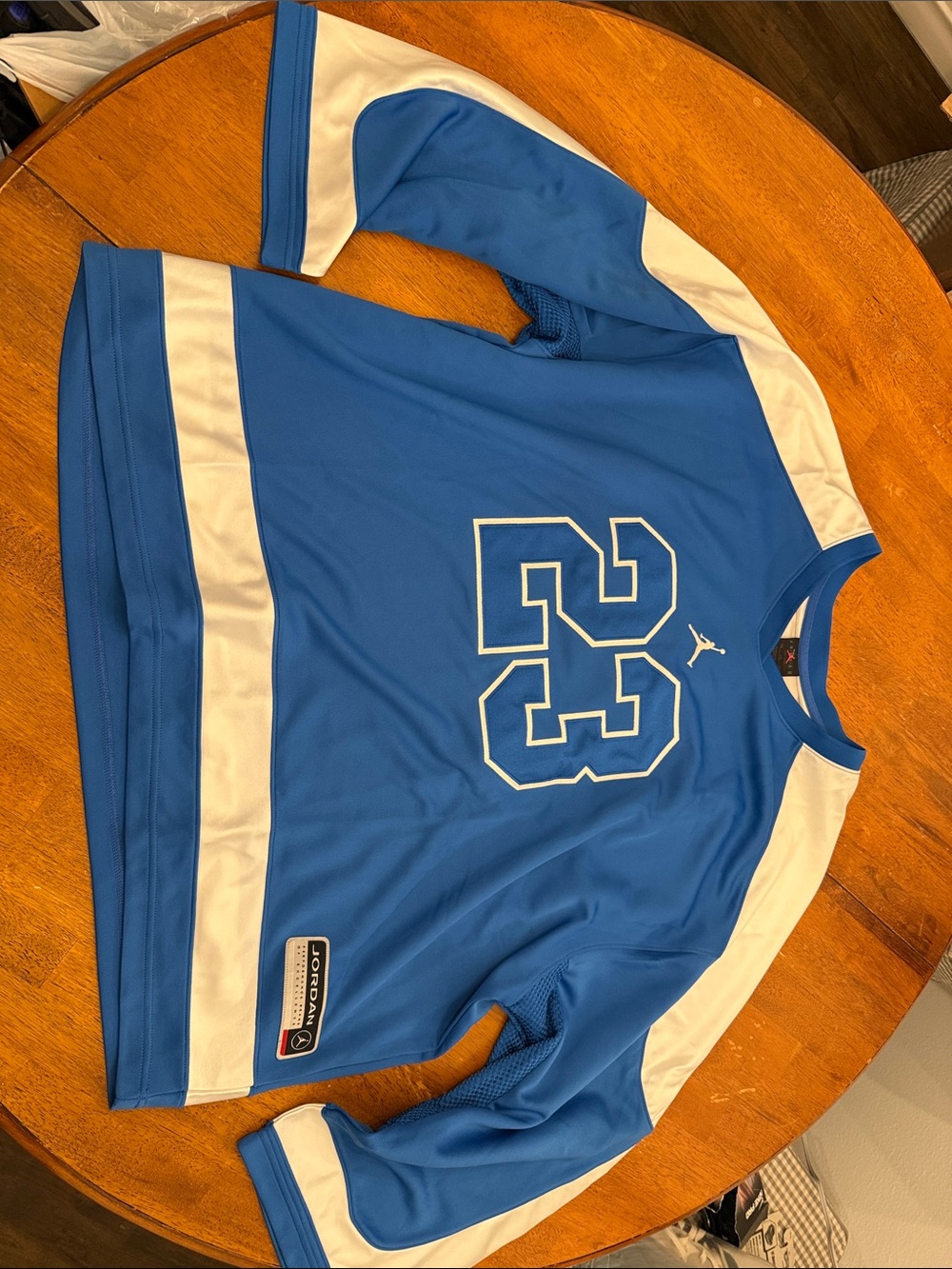 JORDAN BROOKLYN COLLEGIATE HOCKEY JERSEY BLUE MEN'S SZ xxl HV0109-459 OVERSIZED